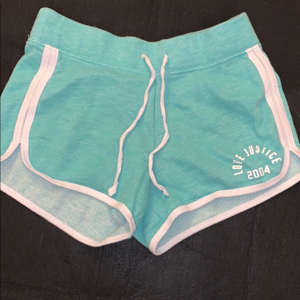 Justice Girls active wear shorts sz 10